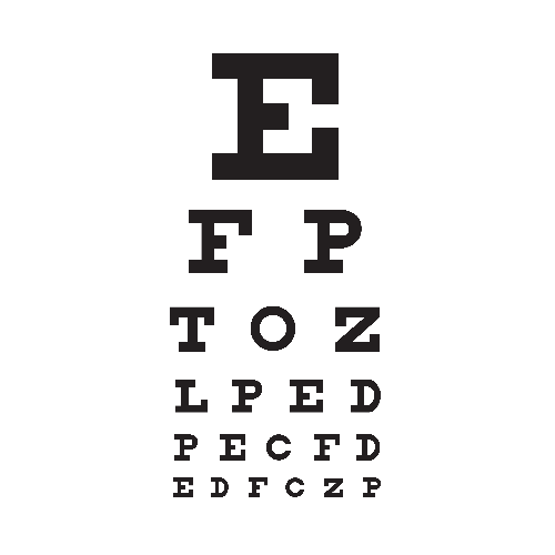 Eye Chart Distance Vision
