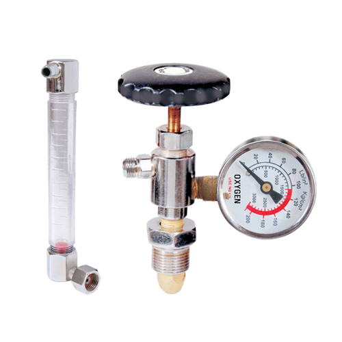 Oxygen Fine Adjustment Valve With Flow Meter