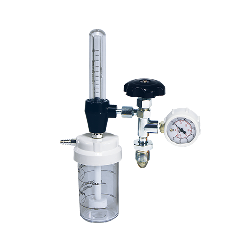 Oxygen Fine Adjustment Valve With Rotameter & Humidifier Bottle (Super Deluxe)