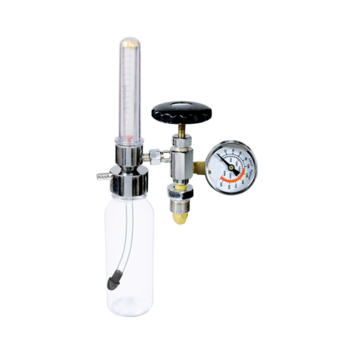 Oxygen Fine Adjustment Valve With Rotameter & Humidifier Bottle